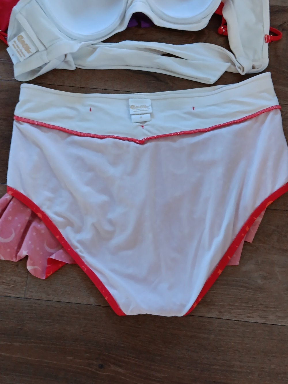 Sailor Moon Bikini Set Red With Purple Gem Plus Size Size 0 - Picture 12 of 12